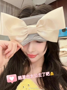 蝴蝶结眼罩甜美性感公主风亲肤午睡遮光舒适透气不压眼 小红书推荐