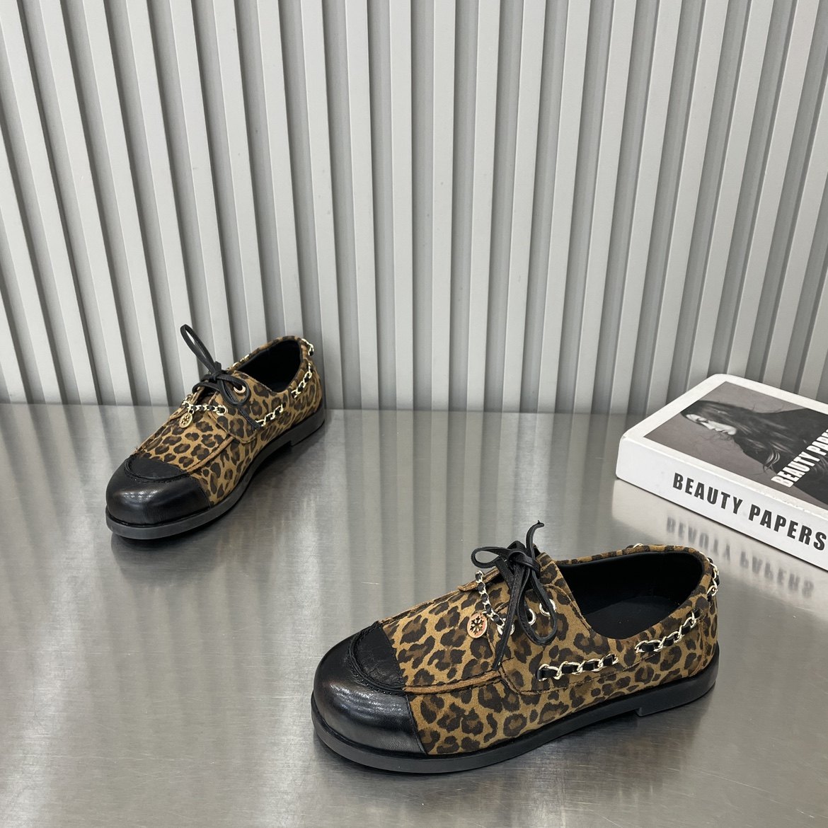 2026春季新款圆头豹纹平底乐福鞋女英伦风复古百搭休闲鞋时尚女鞋,女鞋,牛津鞋/布洛克鞋/德比鞋,淘宝优惠券,粉丝福利购,淘宝优惠卷