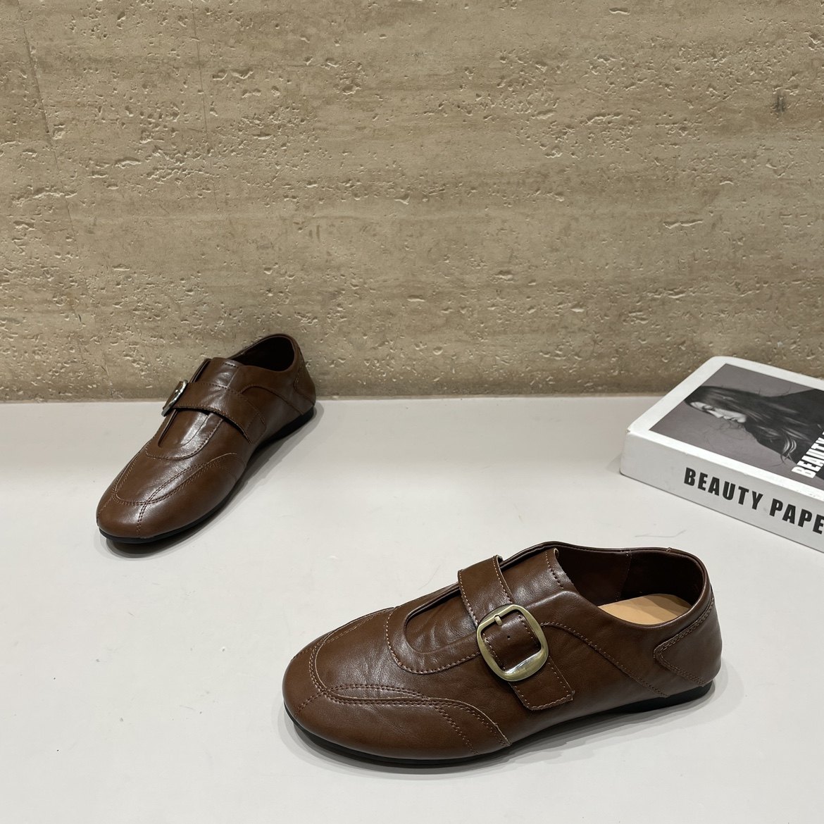 2026春季新款平底休闲乐福鞋女时尚百搭双魔术贴拉代玛丽珍女鞋潮,女鞋,棉鞋,淘宝优惠券,粉丝福利购,淘宝优惠卷