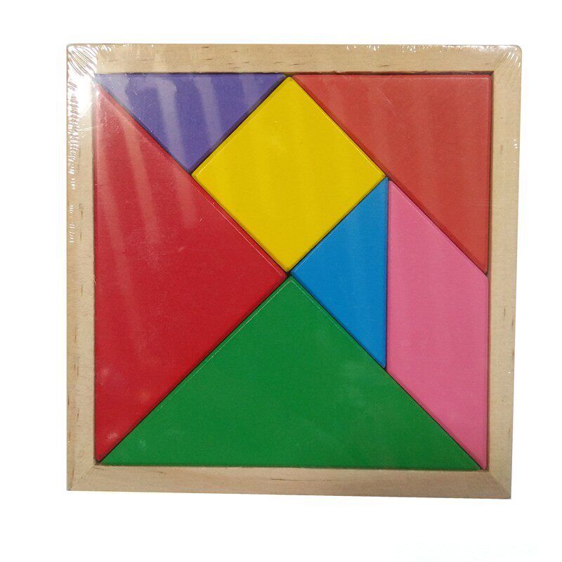 梦幻乐园七巧板婴幼儿早教益智积木拆装拼图配对动脑颜色