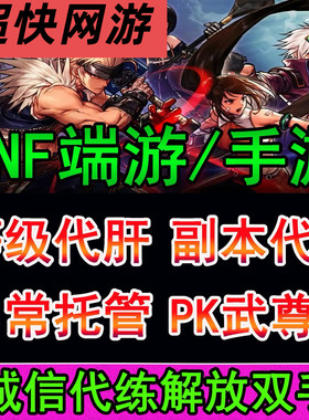 DNF地下城与勇士端游手游代练代打本等级副本名望托管
