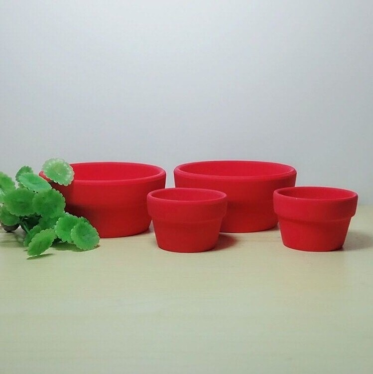 矮盆透气红陶花盆绿罗发财树多肉绿植物陶土盆包邮