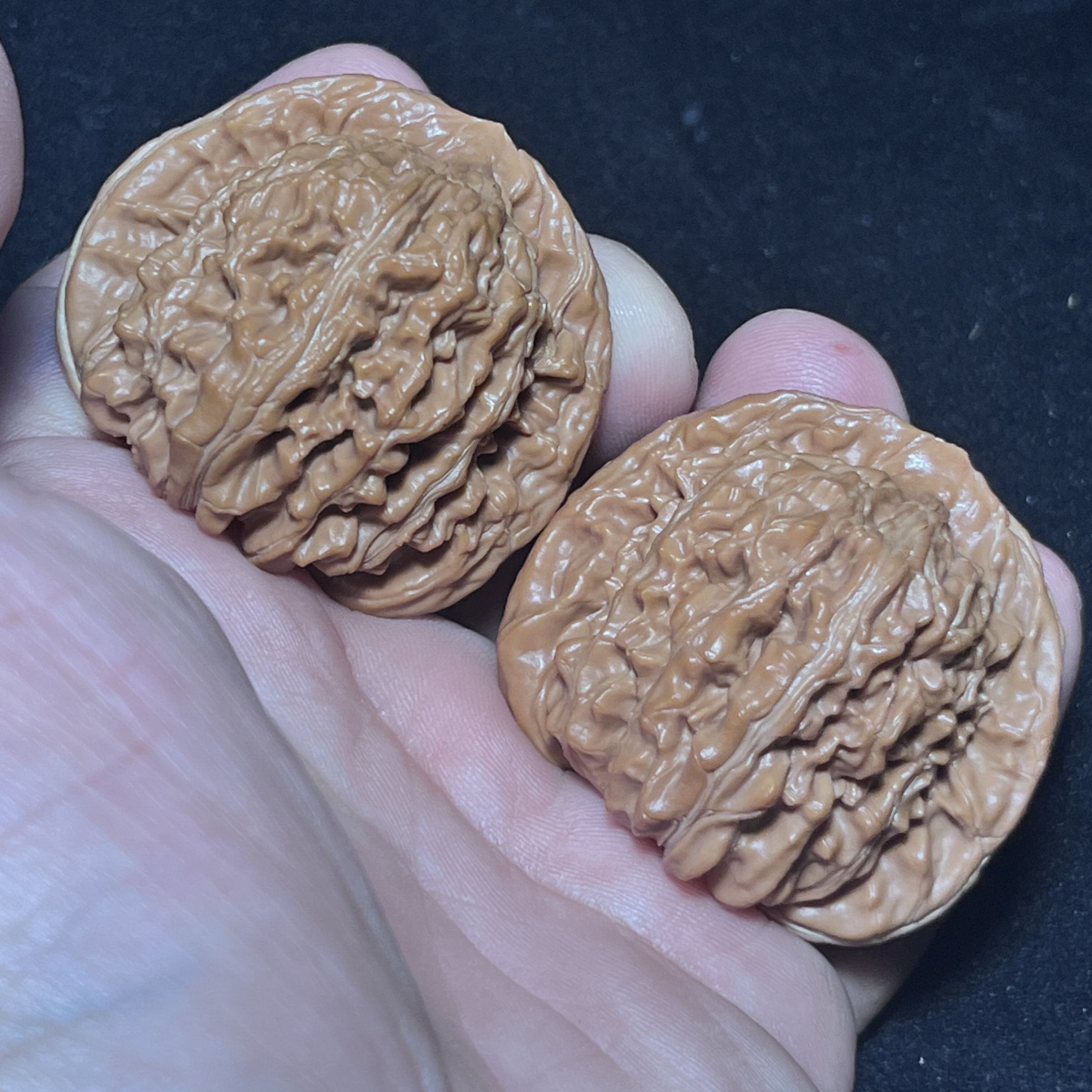 四座楼狮子头46#已打底全品文玩核桃一物一图实物拍摄山地果菊花