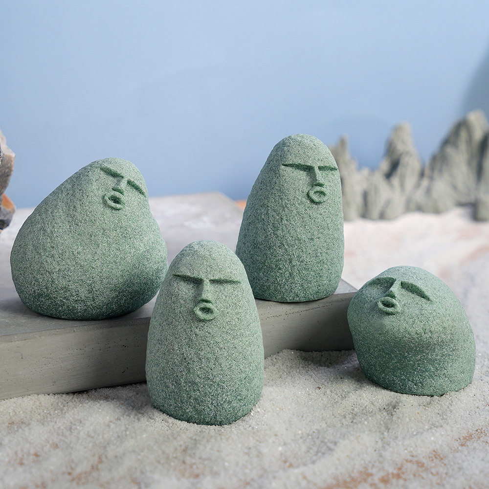 青砂石微景观造景流水鱼缸摆件盆景创意个性工艺品桌面公仔装饰