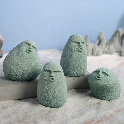 青砂石微景观造景流水鱼缸摆件盆景创意个性工艺品桌面公仔装饰