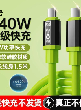 PD快充双Type-c数据线适用苹果15/16/17手机平板iPad笔记本充电线