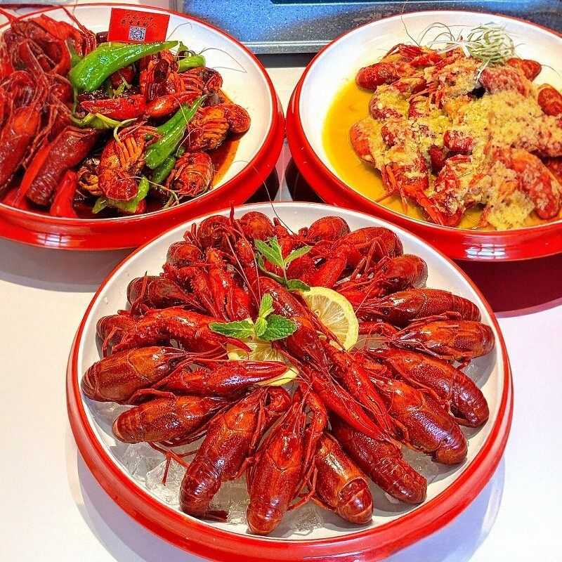 密胺餐具小龙虾专用盘子装龙虾盘商用大盘鸡麻辣香锅碗卤菜专用盘