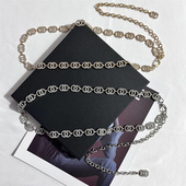 网红小香风金属腰链配饰女ins风水钻链条腰带装 链子潮 饰连衣裙裤