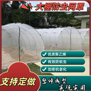 温室花房大棚花卉绿植瓜果蔬菜专用防虫网纱网罩防鸟防蚊防虫棚