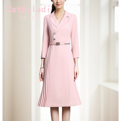 CATHYLADI高级感名媛风连衣裙