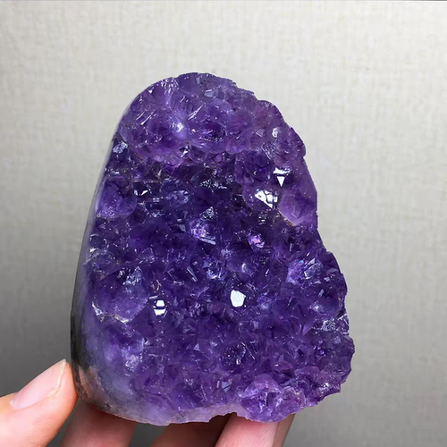 天然紫水晶紫晶簇摆件原石矿物标本摆件工艺品