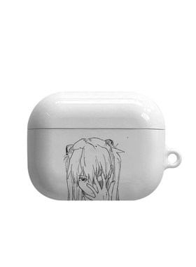 线条女孩艺术适用苹果耳机保护套airpodspro2无线蓝牙耳机壳三代airpod二代ipod耳机套airpods3菲林