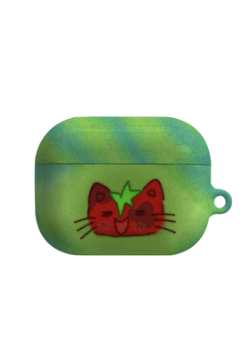 番茄猫咪艺术适用苹果耳机保护套airpodspro2无线蓝牙耳机壳三代airpod二代ipod耳机套airpods3菲林
