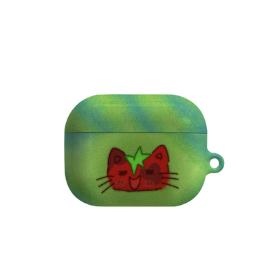 番茄猫咪艺术适用苹果耳机保护套airpodspro2无线蓝牙耳机壳三代airpod二代ipod耳机套airpods3菲林
