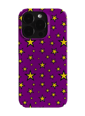 满屏黄色星星艺术小众适用高级感卡通iPhone16pro+苹果15promax菲林手机壳新款13/1214proVIVO90