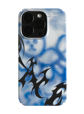 黑色未知符号艺术小众适用高级感卡通iPhone16pro+苹果15promax菲林手机壳新款13/1214proVIVO90