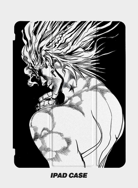 jojo奇妙冒险dio男艺术ins小众适用平板壳iPad7/8/9/10壳2020带笔槽Air2/3/4/5苹果2021第九代11Pro三折min