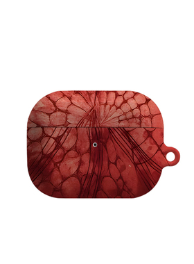 潮流红色图案艺术适用苹果耳机保护套airpodspro2无线蓝牙耳机壳三代airpod二代ipod耳机套airpods3菲林