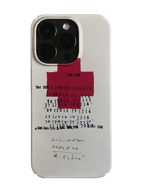 红色十字艺术小众适用高级感卡通iPhone16pro+苹果15promax菲林手机壳新款13/1214proVIVO90