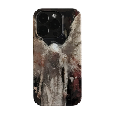 坠落天使油画艺术小众适用高级感卡通iPhone16pro+苹果15promax菲林手机壳新款13/1214proVIVO90