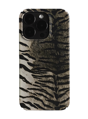 灰色虎皮纹艺术小众适用高级感卡通iPhone14pro+苹果15promax菲林手机壳新款13/12VIVO90