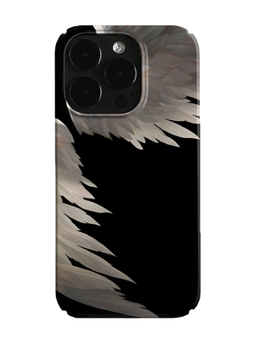 白色羽毛艺术小众适用高级感卡通iPhone16pro+苹果15promax菲林手机壳新款13/1214proVIVO90