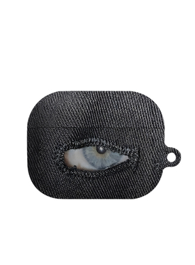 复古牛仔眼睛艺术适用苹果耳机保护套airpodspro2无线蓝牙耳机壳三代airpod二代ipod耳机套airpods3菲林