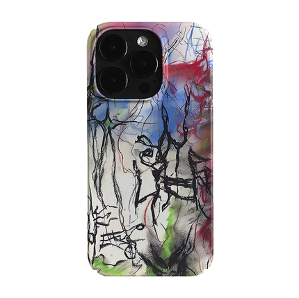 Y2K涂鸦艺术小众适用高级感卡通iPhone14pro+苹果15promax菲林手机壳新款13/12荣耀100