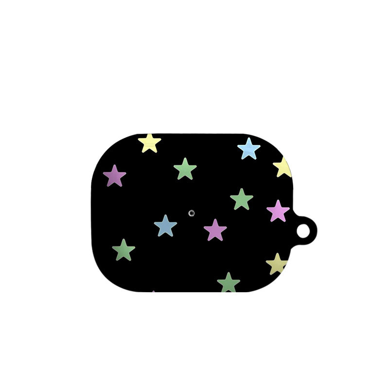 彩色星星艺术适用苹果耳机保护套airpodspro2无线蓝牙耳机
