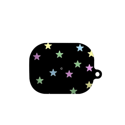 彩色星星艺术适用苹果耳机保护套airpodspro2无线蓝牙耳机壳三代airpod二代ipod耳机套airpods3菲林