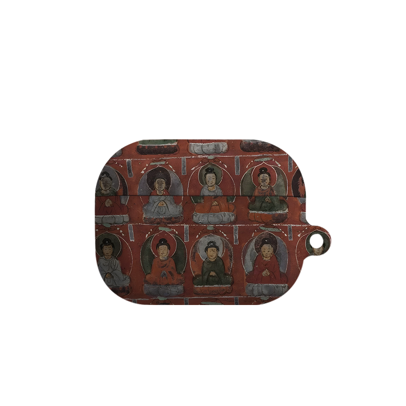 复古敦煌佛像艺术适用苹果耳机保护套airpodspro2无线蓝牙