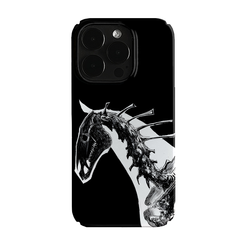 死灵骏马艺术小众适用高级感卡通iPhone16pro+苹果15promax菲林手机壳新款13/1214proVIVO90