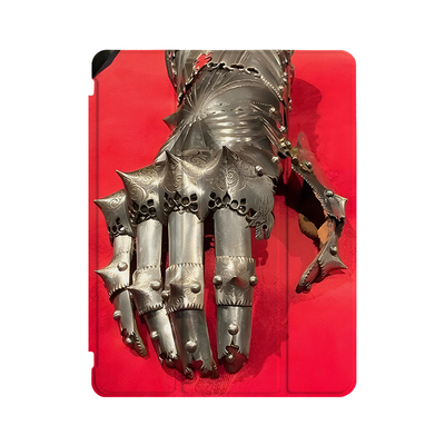 骑士之手Y2K艺术ins小众适用平板壳iPad7/8/9/10壳2020带笔槽Air2/3/4/5苹果2021第九代11Pro三折min