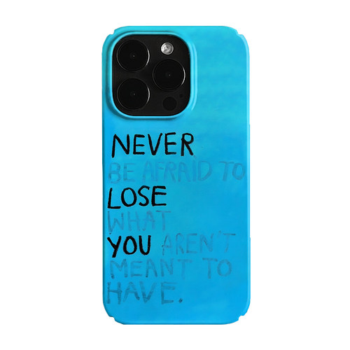 蓝色简约黑色字母艺术小众适用于iPhone18promax苹果17promax菲林手机壳16pro新款14/15磁吸13pro华为p90pro