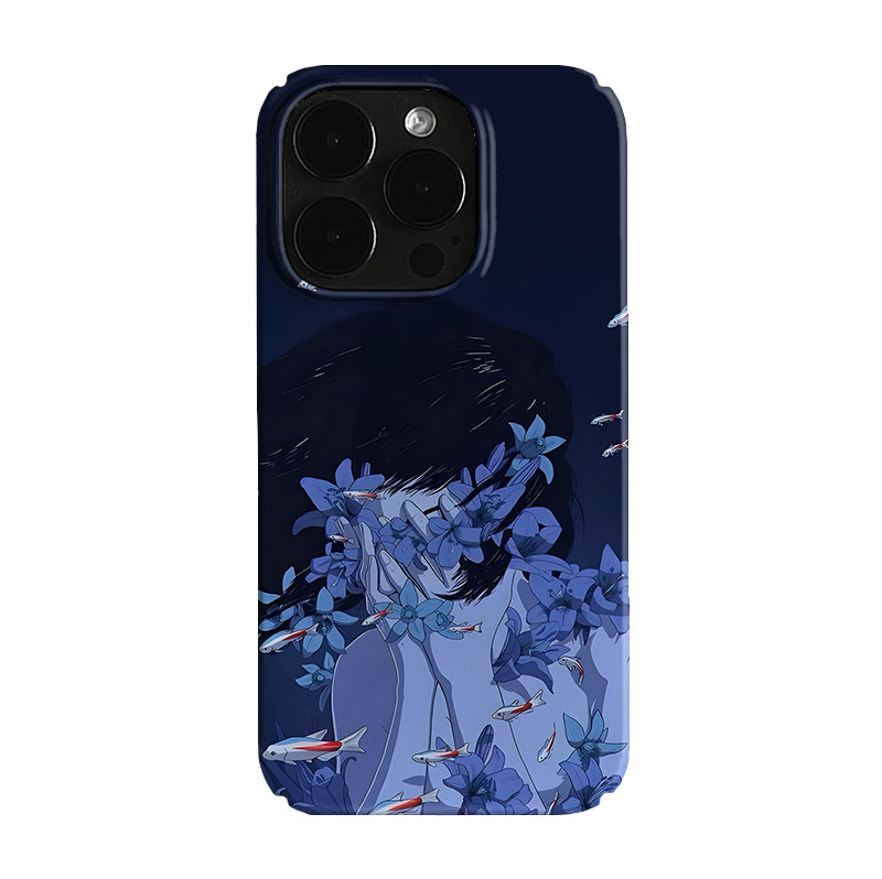 未麻的部屋金鱼小众动漫卡通iPhone14pro+苹果15promax菲林手机壳新款13/12mini的适用华为p60pro