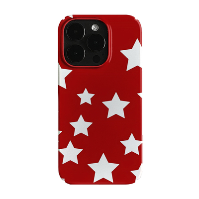 ins简约红色星星艺术小众适用高级感卡通iPhone16pro+苹果15promax菲林手机壳新款13/1214proVIVO90