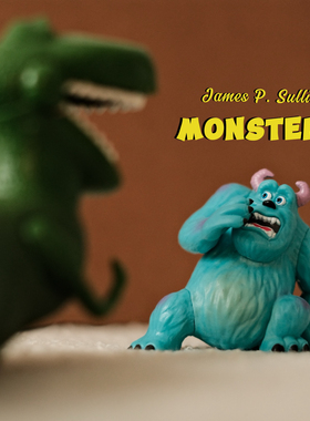 迷你苏利文受惊公仔摆件超还原