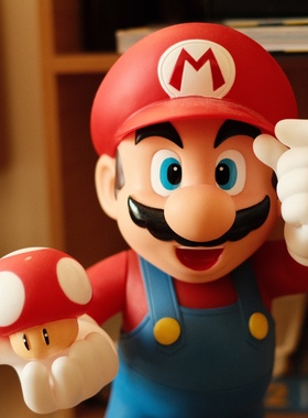 复古怀旧玛丽公仔模型装饰摆件