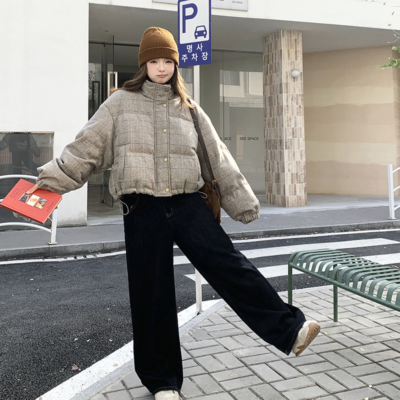 主推，数据好，上了就能卖格子90白鸭羽绒服7020-p225-k328,女装羽绒服,浙宝100