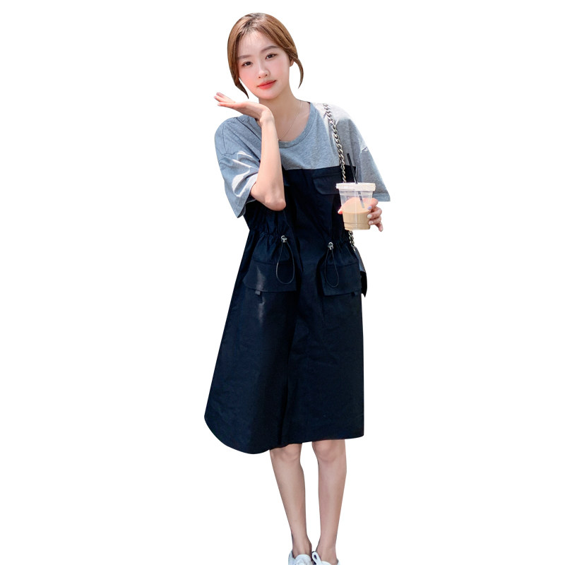 现货主推，数据很好的拼接连衣裙上了就能卖，077-2253-P90-K138,女装连衣裙,浙宝100