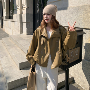 甜酷风复古休闲皮衣外套女春秋2025新款俏皮活泼PU夹克机车服超火图片