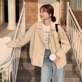 [现货】秋季新款，气质韩版个性皮衣外套B100-8612-p145-k198，女装风衣，浙宝100