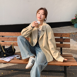 [现货】秋季新款，气质韩版个性皮衣外套B100-8612-p145-k198，女装风衣，浙宝100