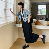 出货中，风吊带裙牛仔外套套装6011-p145-k198，女装套装/套裙，浙宝100