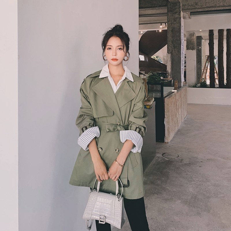 现货主推数据很好2023春装短款风衣077-2137-P130控价188,女装风衣,浙宝100