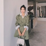 现货主推数据很好2023春装短款风衣077-2137-P130控价188，女装风衣，浙宝100