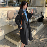 2022秋季新品现货主推长款气质风衣X008-P110-控179，女装风衣，浙宝100