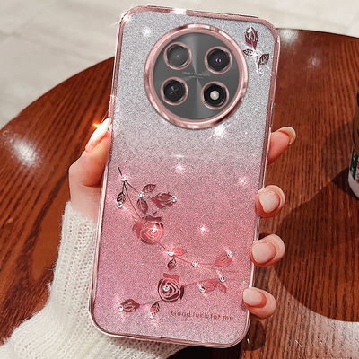 适用oppoA5pro手机壳渐变闪粉软