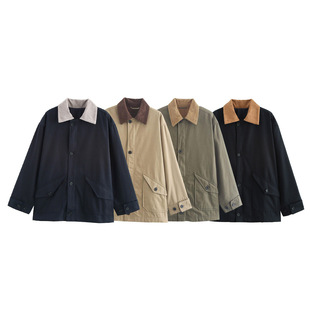 2025 Women Sreet Fashion Loose Windbreaker Jacket at W063 91