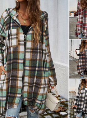 Di Yun 2025 Women's Casual Loose lor-blocking Long-sleeved W